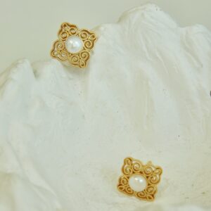 Song Dynasty porcelain with snow patterns Earrings - Image 4