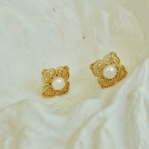 Song Dynasty porcelain with snow patterns Earrings - Image 5