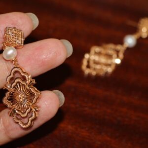 【Vacation Collection】Rattled Craft Pearl Earrings - Image 7
