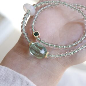 Natural fluorite crystal bracelet - Image 4