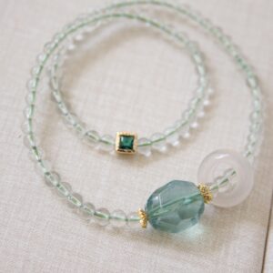 Natural fluorite crystal bracelet - Image 15