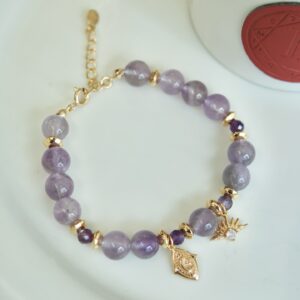 Lavender amethyst bracelet - Image 3