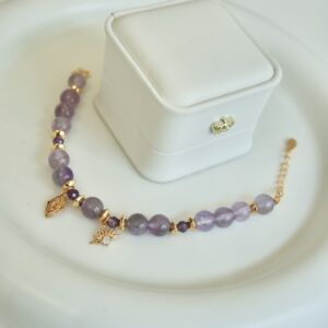 Lavender amethyst bracelet - Image 4