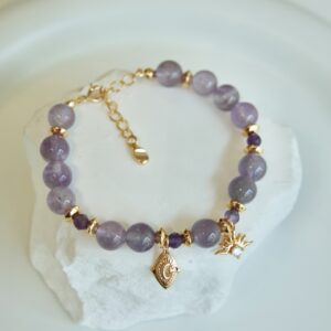 Lavender amethyst bracelet - Image 1