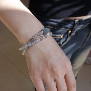 Natural Grey Moonstone Bracelet - Image 2
