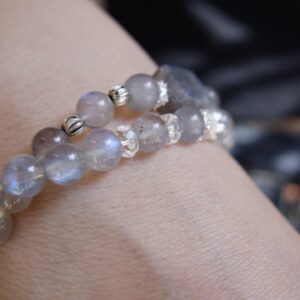 Natural Grey Moonstone Bracelet - Image 4