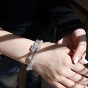Natural Grey Moonstone Bracelet - Image 1