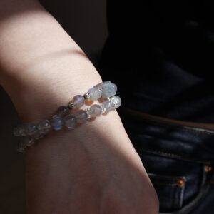 Natural Grey Moonstone Bracelet - Image 7