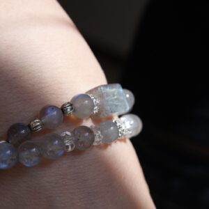 Natural Grey Moonstone Bracelet - Image 8