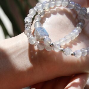 Natural Grey Moonstone Bracelet - Image 9
