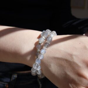 Natural Grey Moonstone Bracelet - Image 10