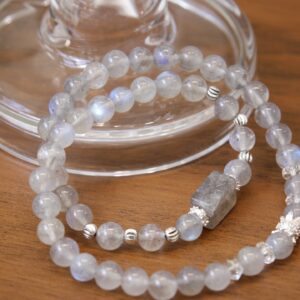 Natural Grey Moonstone Bracelet - Image 13