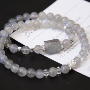 Natural Grey Moonstone Bracelet - Image 15