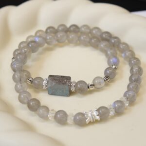 Natural Grey Moonstone Bracelet - Image 16
