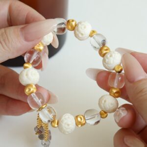 Moonlight Reindeer White Crystal Bracelet - Image 4