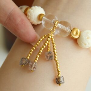 Moonlight Reindeer White Crystal Bracelet - Image 5