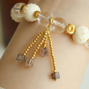 Moonlight Reindeer White Crystal Bracelet - Image 6
