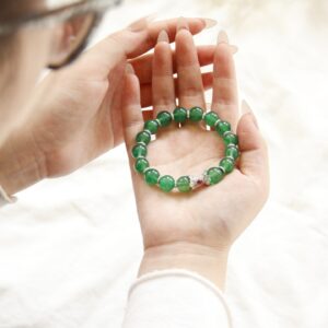 Green crystal bracelet - Image 3