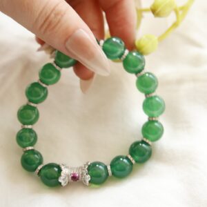 Green crystal bracelet - Image 5