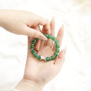 Green crystal bracelet - Image 6