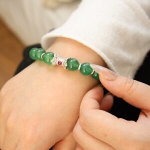 Green crystal bracelet - Image 10