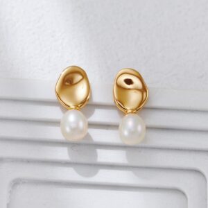 S925 silver pearl earrings - Image 3