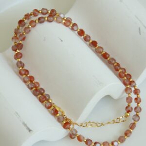 Natural Persimmon Red Necklace - Image 3