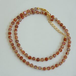 Natural Persimmon Red Necklace - Image 4