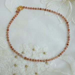 Natural Persimmon Red Necklace - Image 6