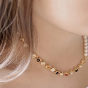 Colored zircon necklace - Image 3