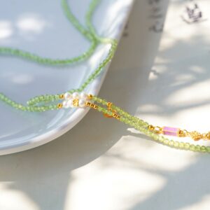 Olivine faceted necklace - Image 5