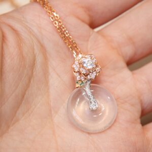 Natural water pearl peace pendant necklace - Image 7