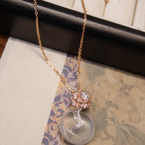 Natural water pearl peace pendant necklace - Image 9