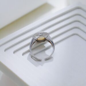Silver Bead Ring - Image 6